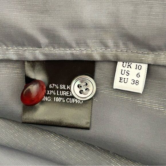 J.W.Anderson Shimmering Silk Blouse with abstract cityscape pattern - Picture 13 of 14